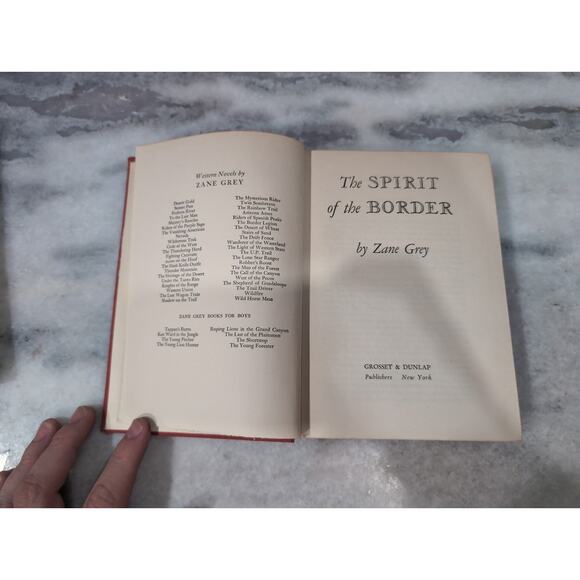 Zane Grey Hardcover Bundle The Spirit of the Border & The Shepherd of Guadaloupe - Picture 8 of 9